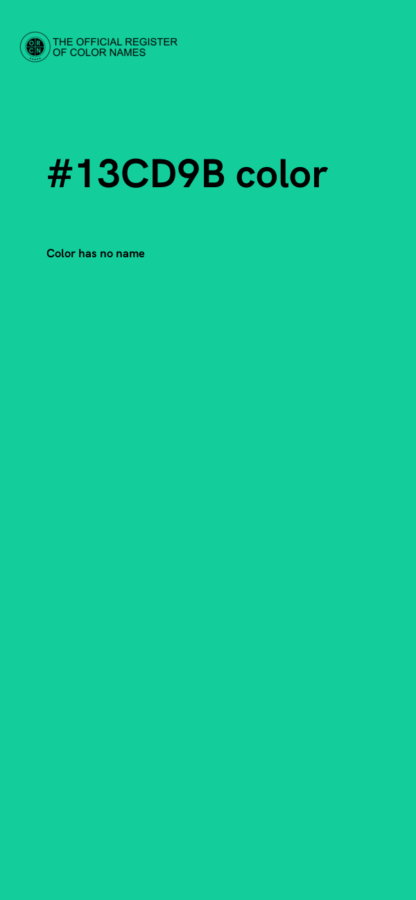 #13CD9B color image