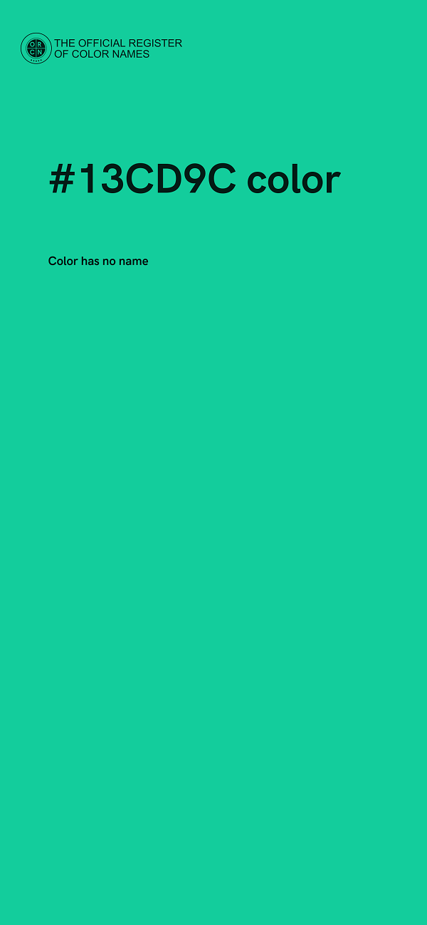 #13CD9C color image