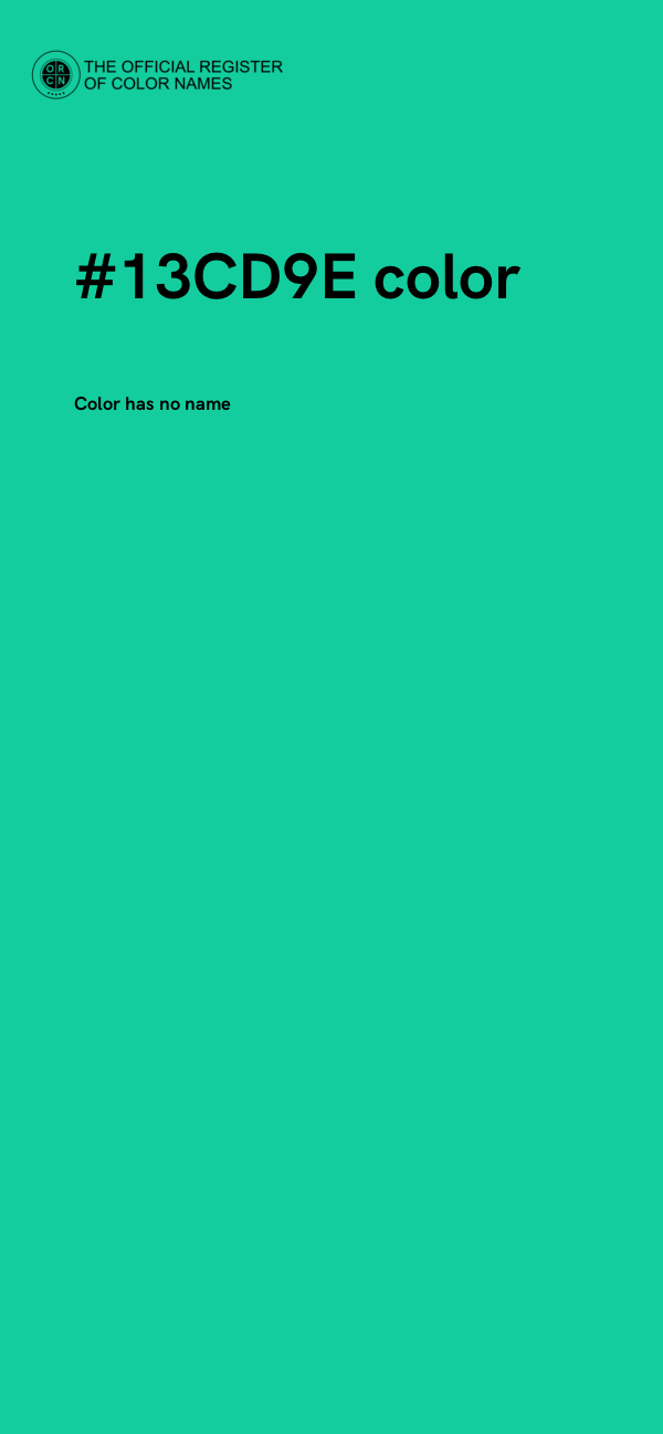 #13CD9E color image