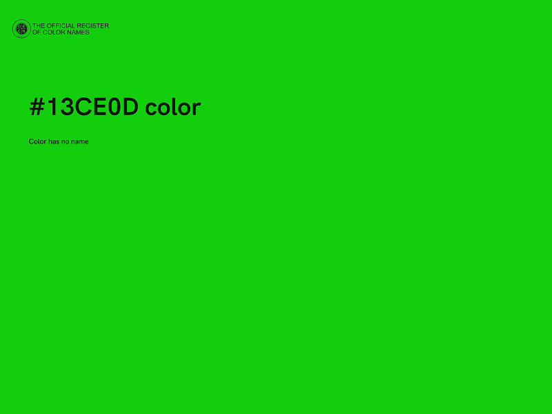 #13CE0D color image