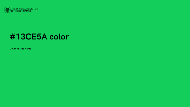 #13CE5A color image