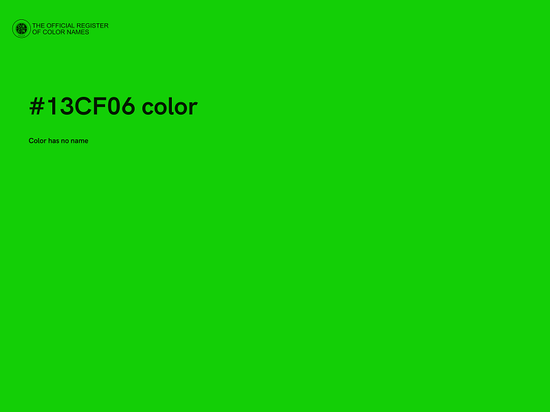 #13CF06 color image