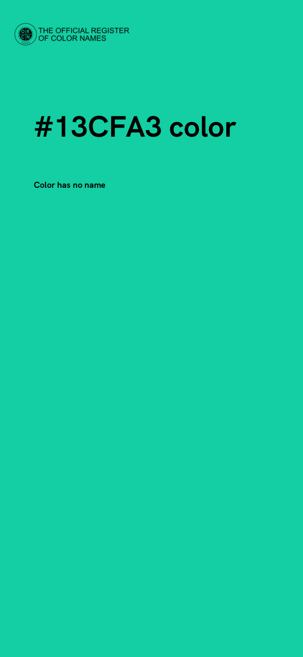 #13CFA3 color image