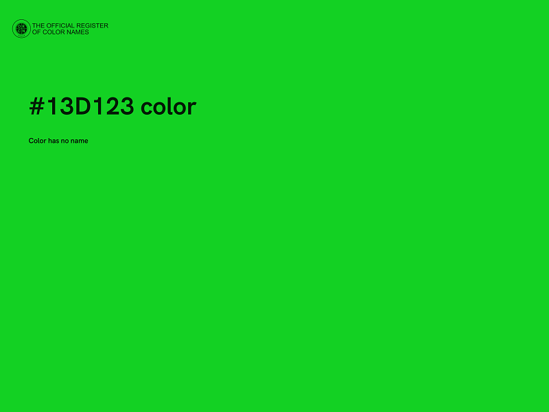 #13D123 color image