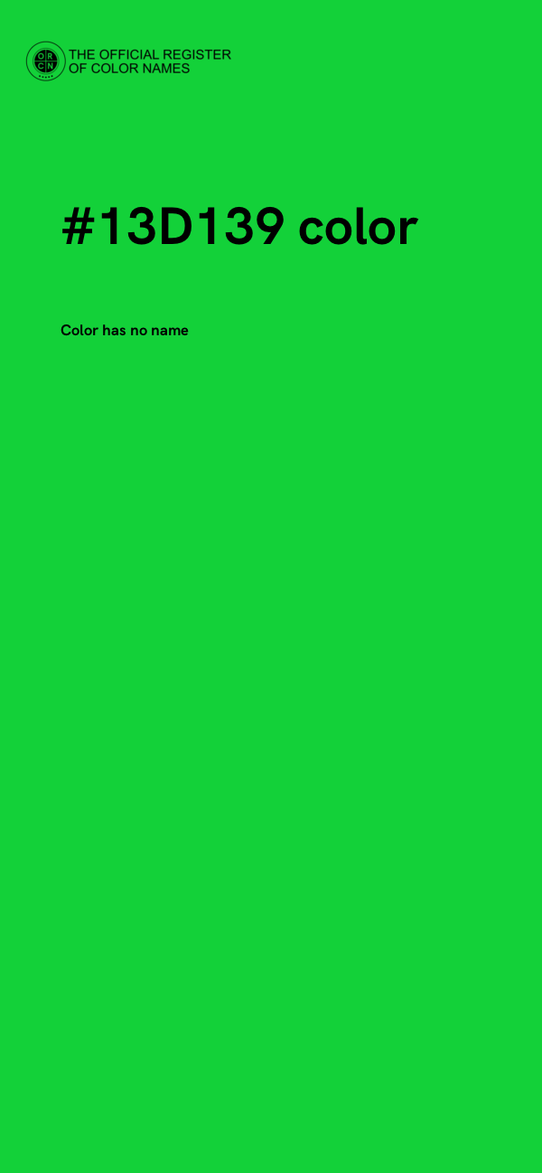 #13D139 color image