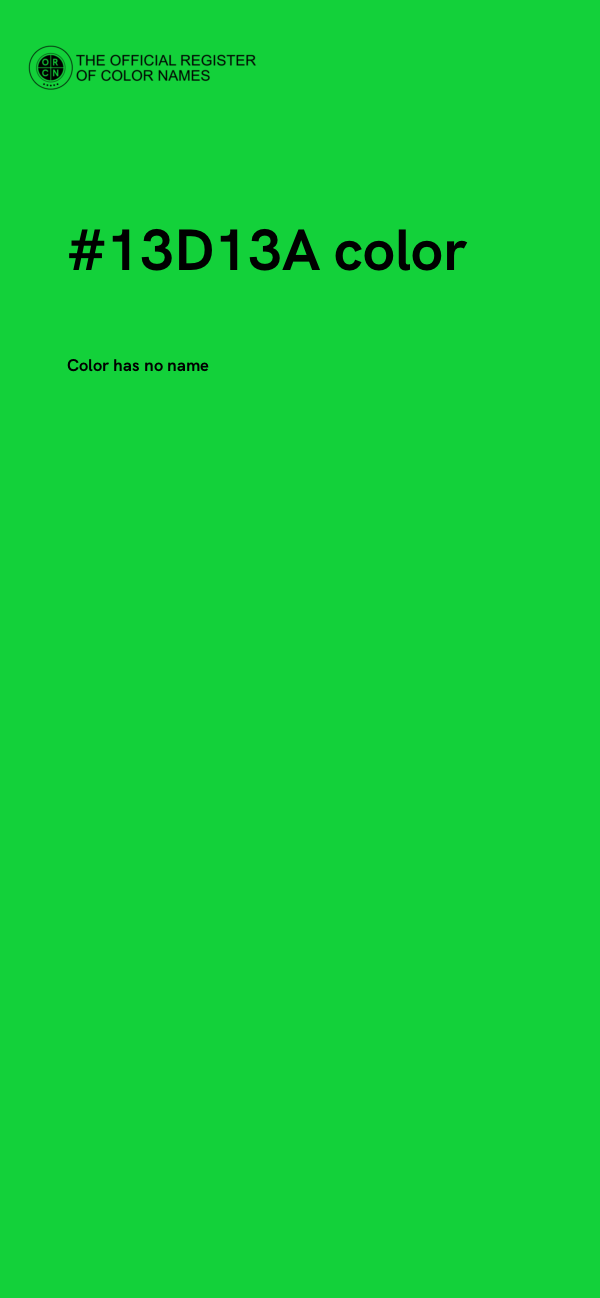 #13D13A color image