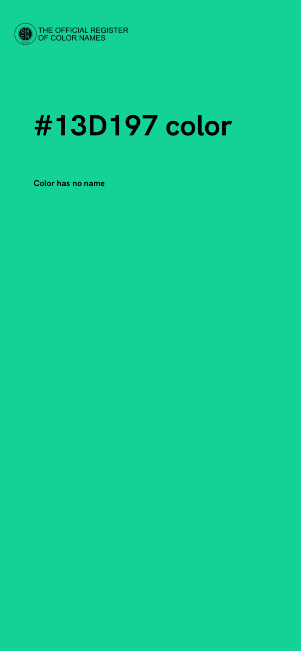 #13D197 color image