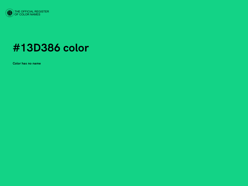#13D386 color image