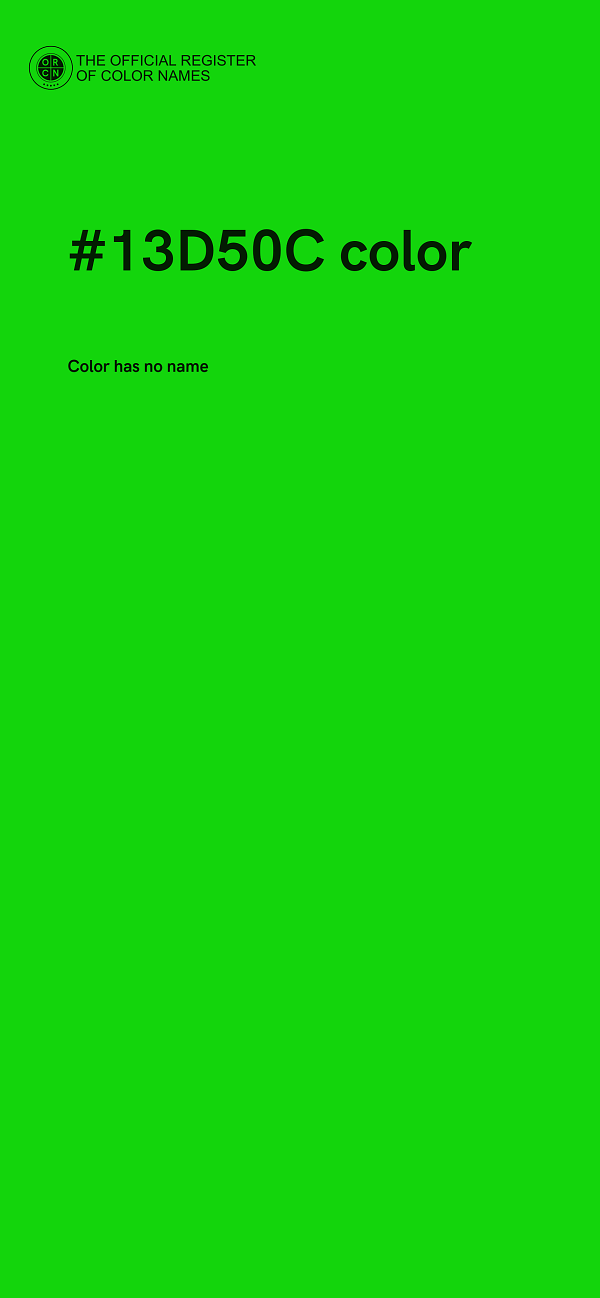 #13D50C color image