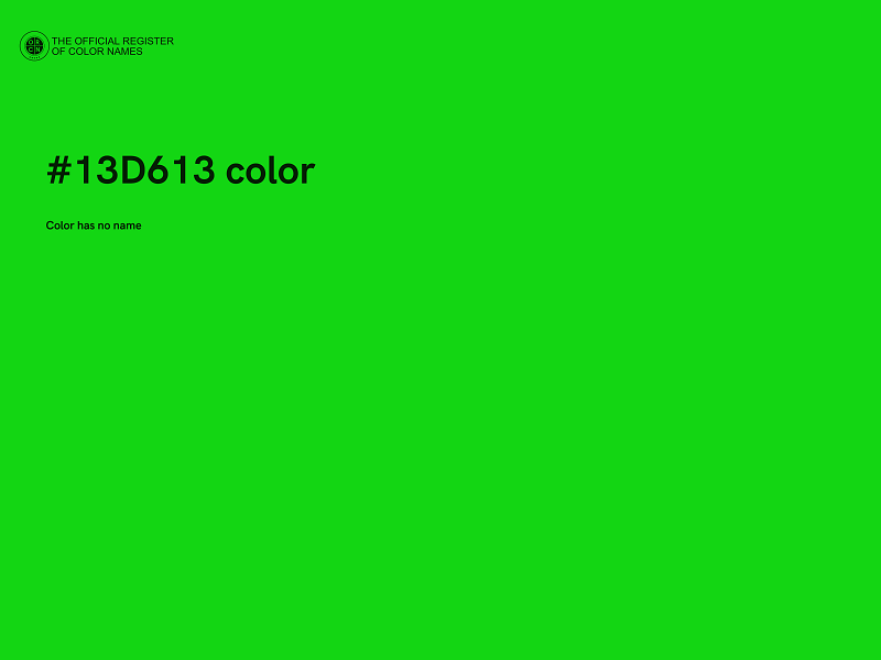 #13D613 color image