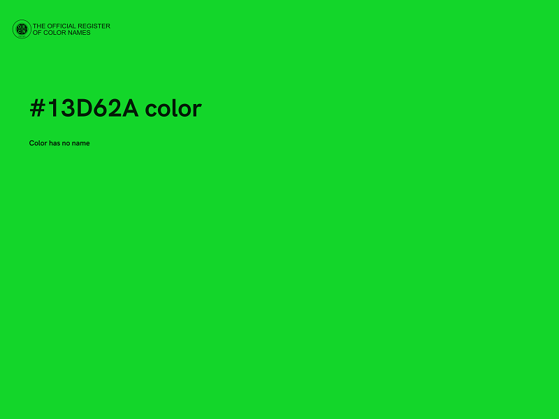 #13D62A color image