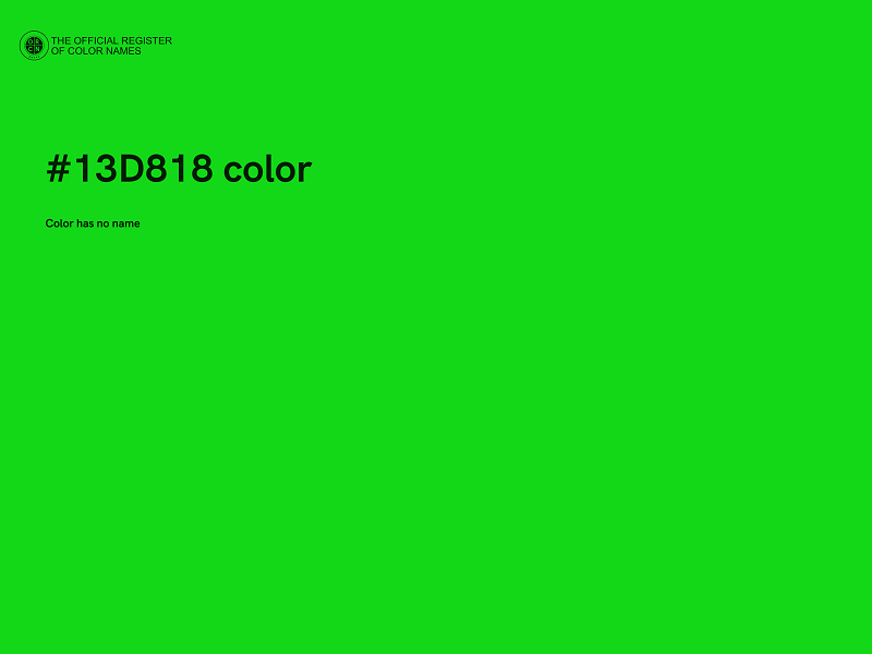 #13D818 color image