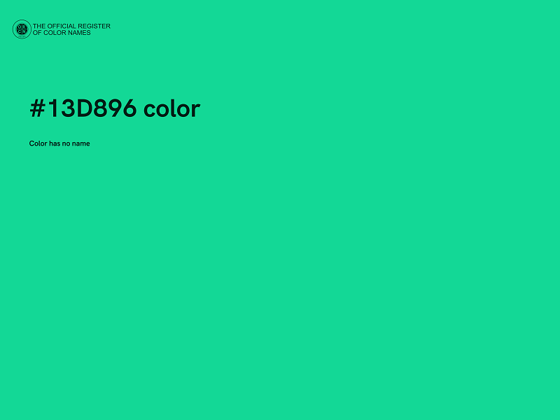 #13D896 color image