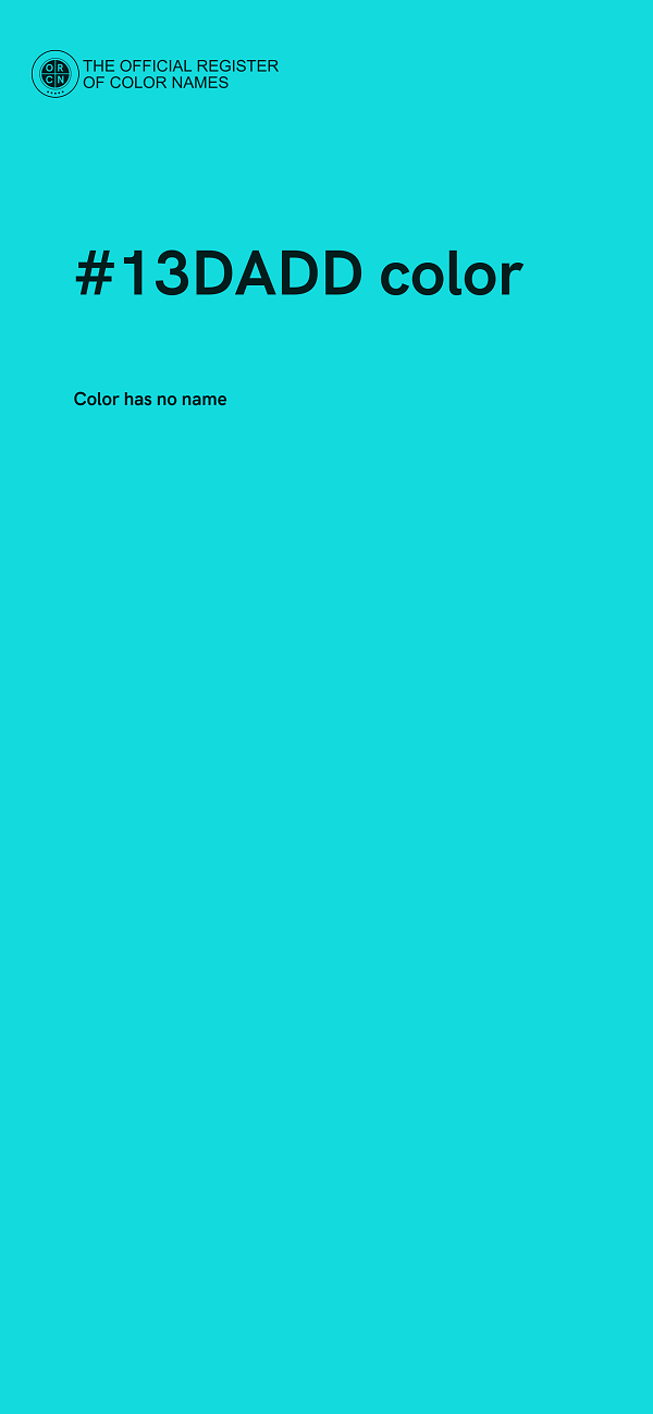 #13DADD color image