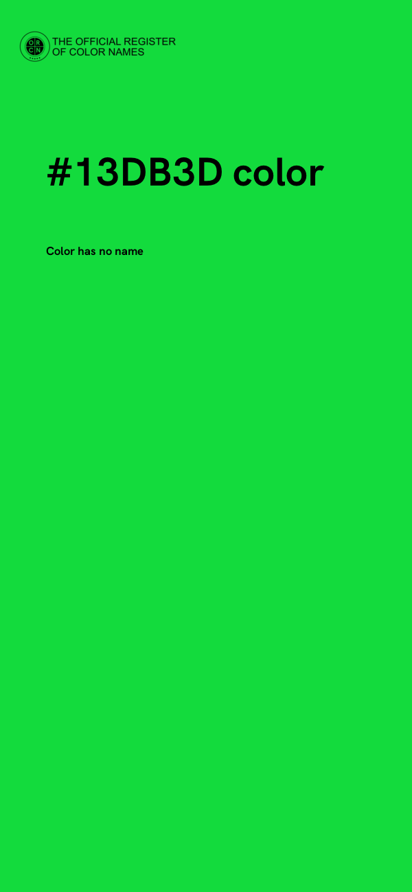 #13DB3D color image
