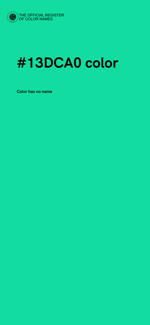 #13DCA0 color image