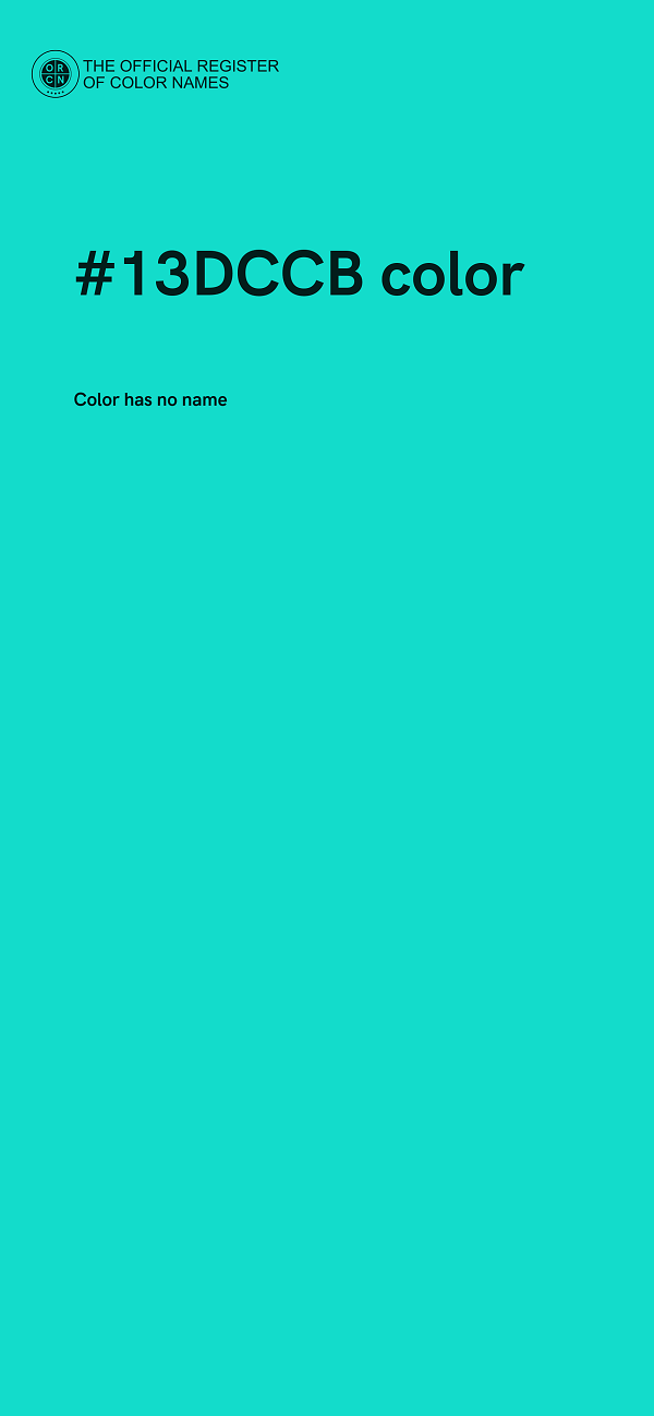 #13DCCB color image