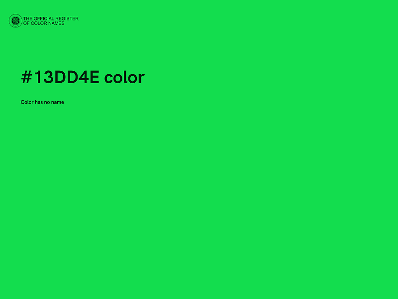 #13DD4E color image