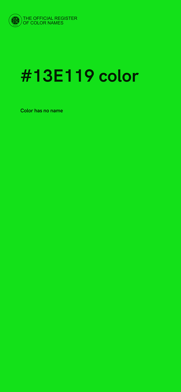 #13E119 color image