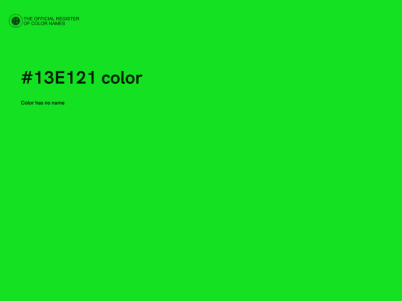 #13E121 color image