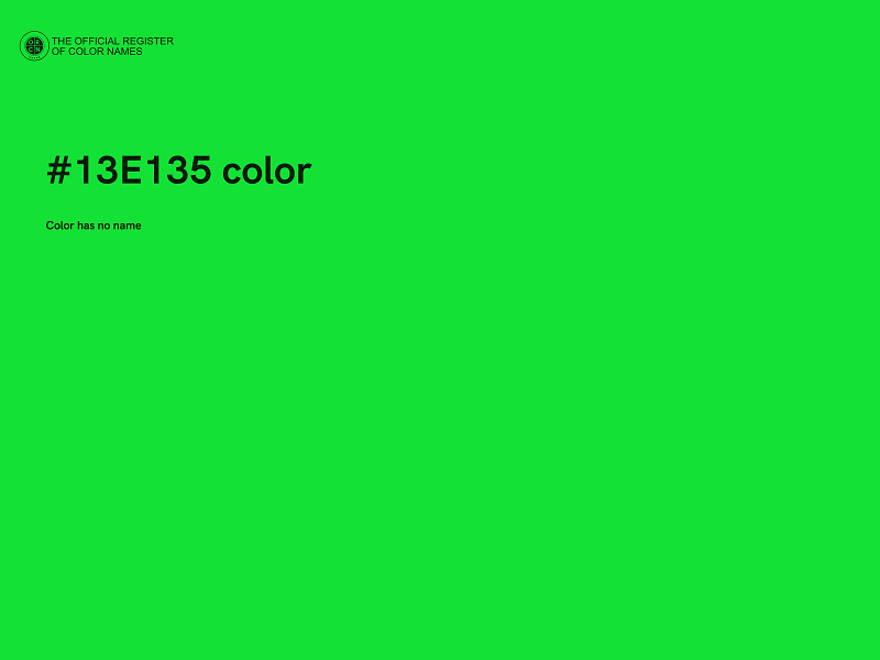 #13E135 color image