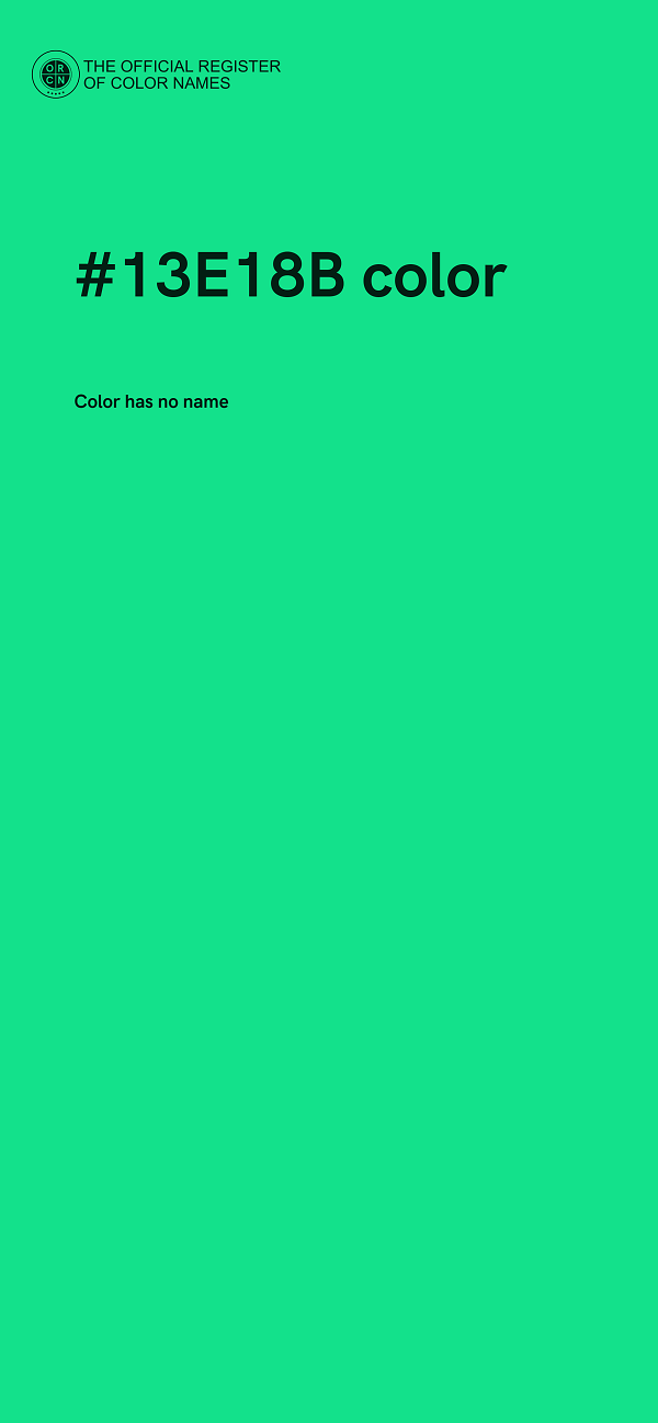 #13E18B color image