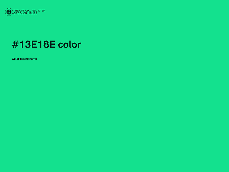 #13E18E color image