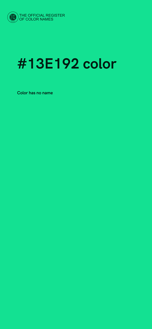 #13E192 color image