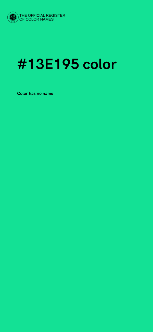 #13E195 color image