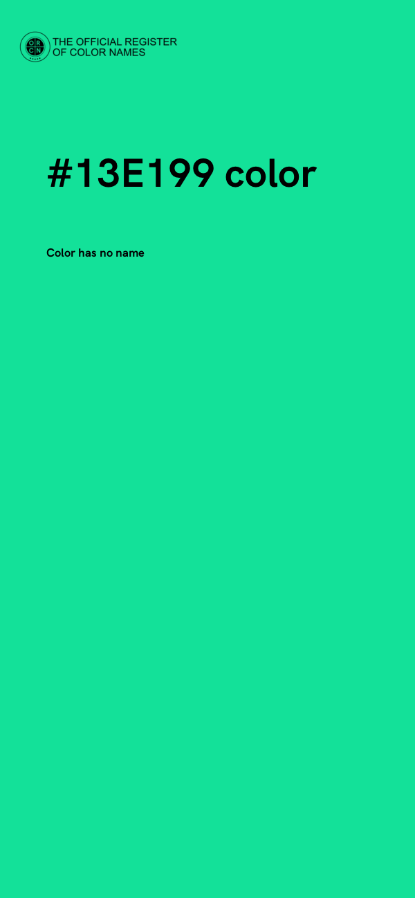 #13E199 color image