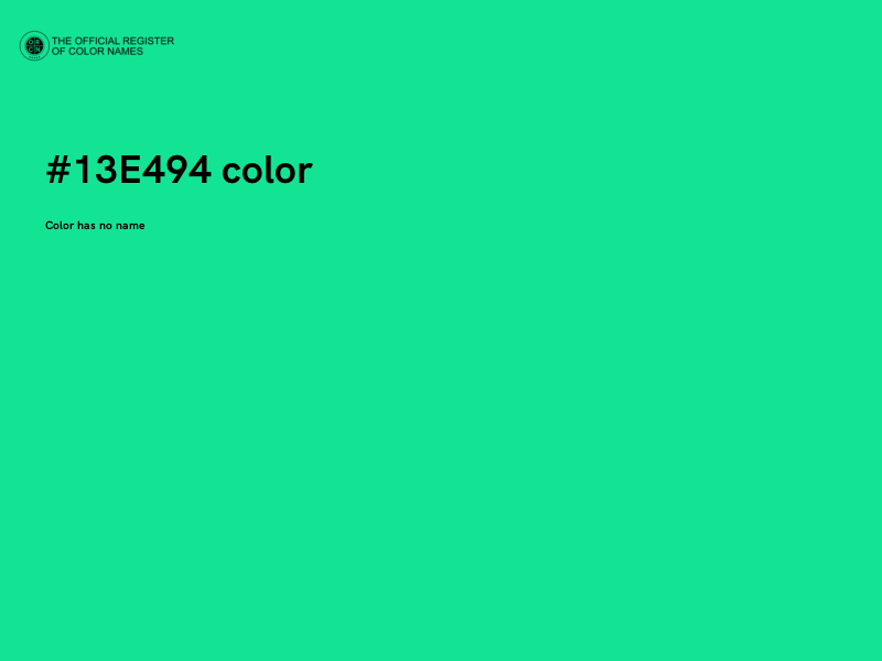 #13E494 color image