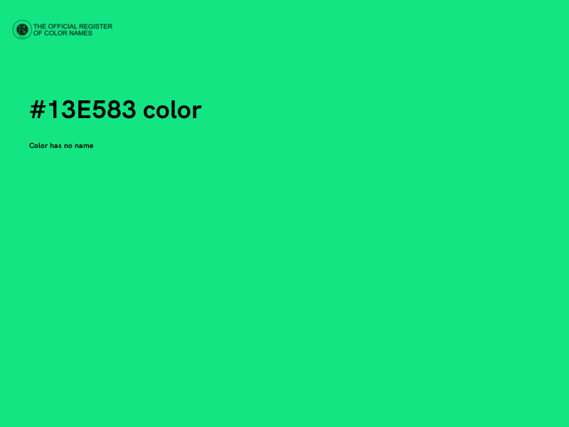 #13E583 color image