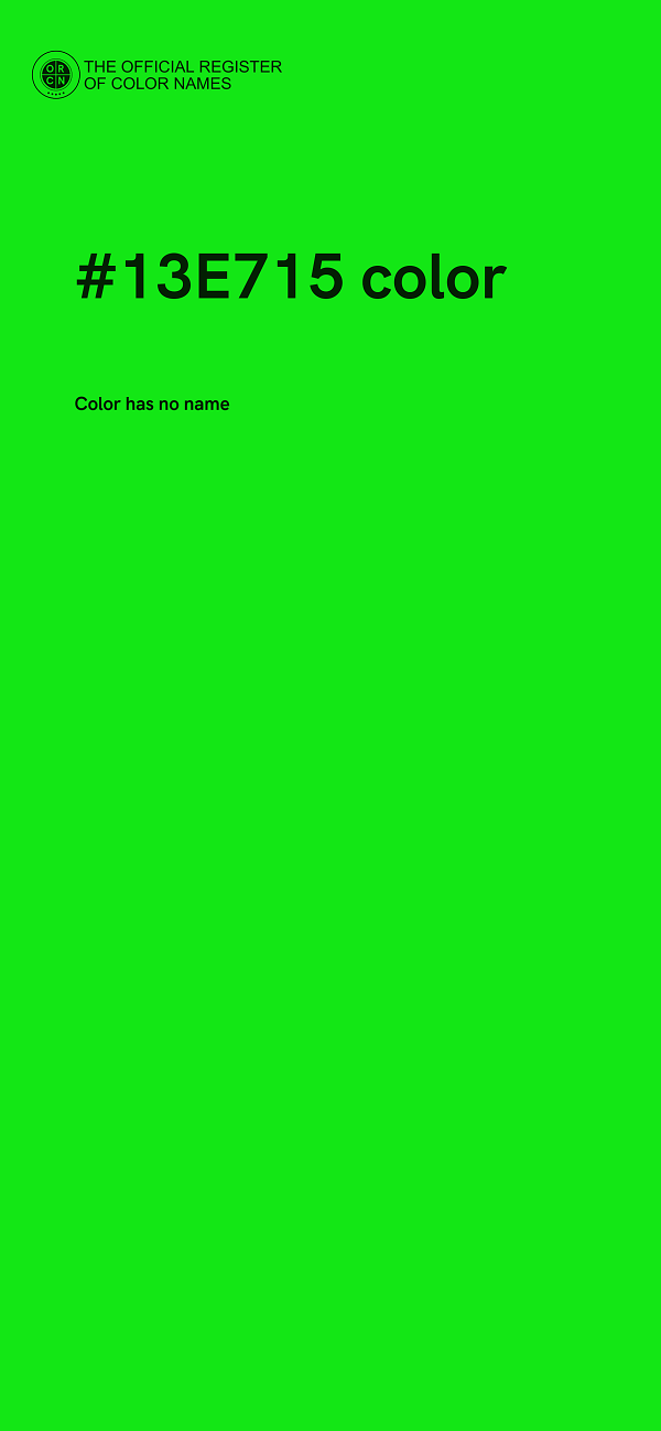 #13E715 color image