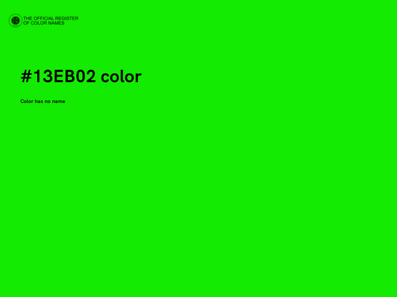 #13EB02 color image