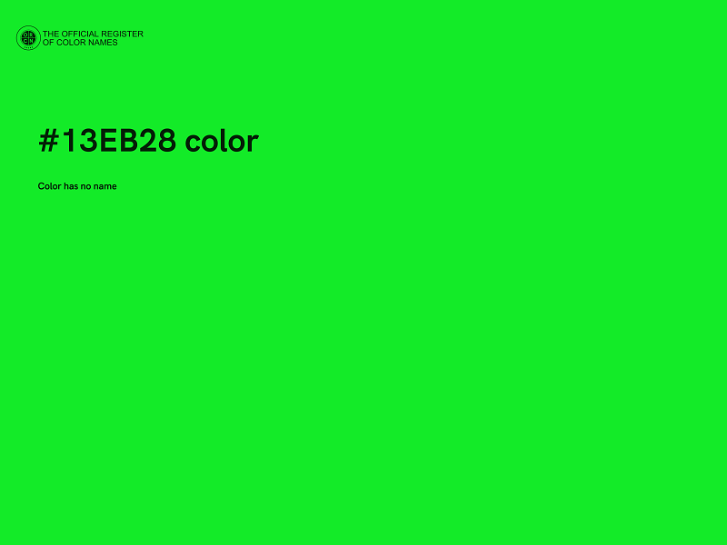 #13EB28 color image