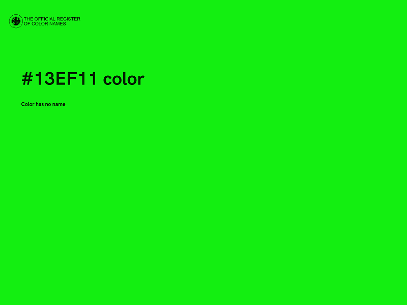 #13EF11 color image