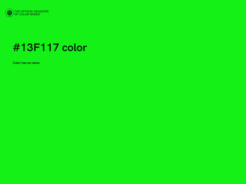 #13F117 color image