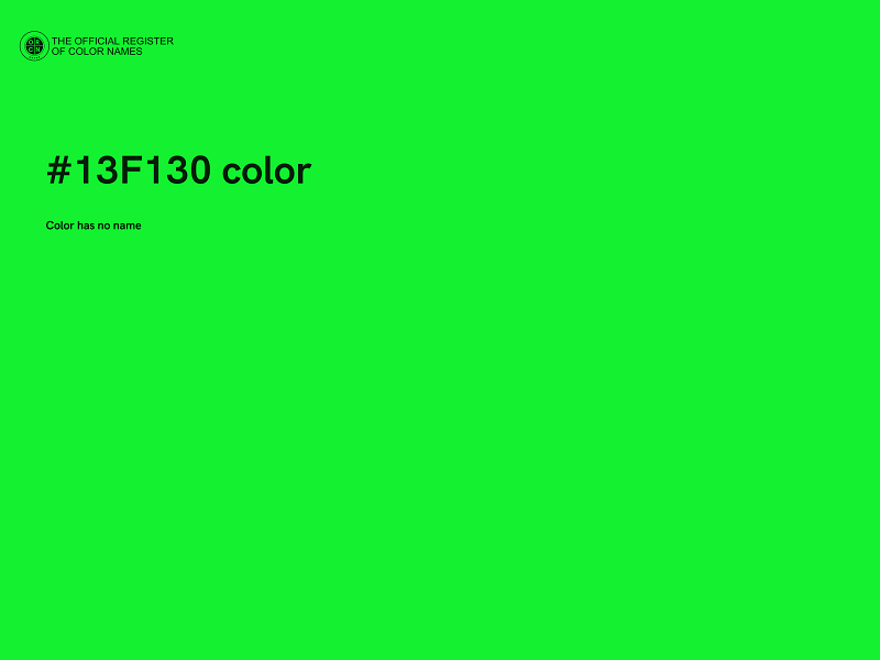 #13F130 color image