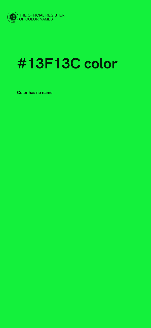 #13F13C color image