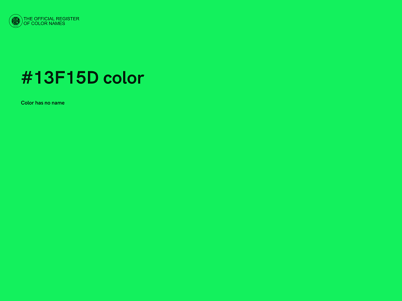 #13F15D color image