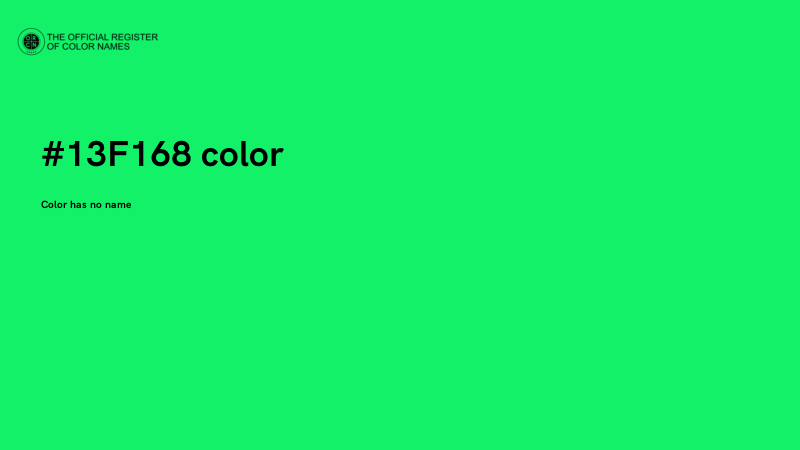 #13F168 color image