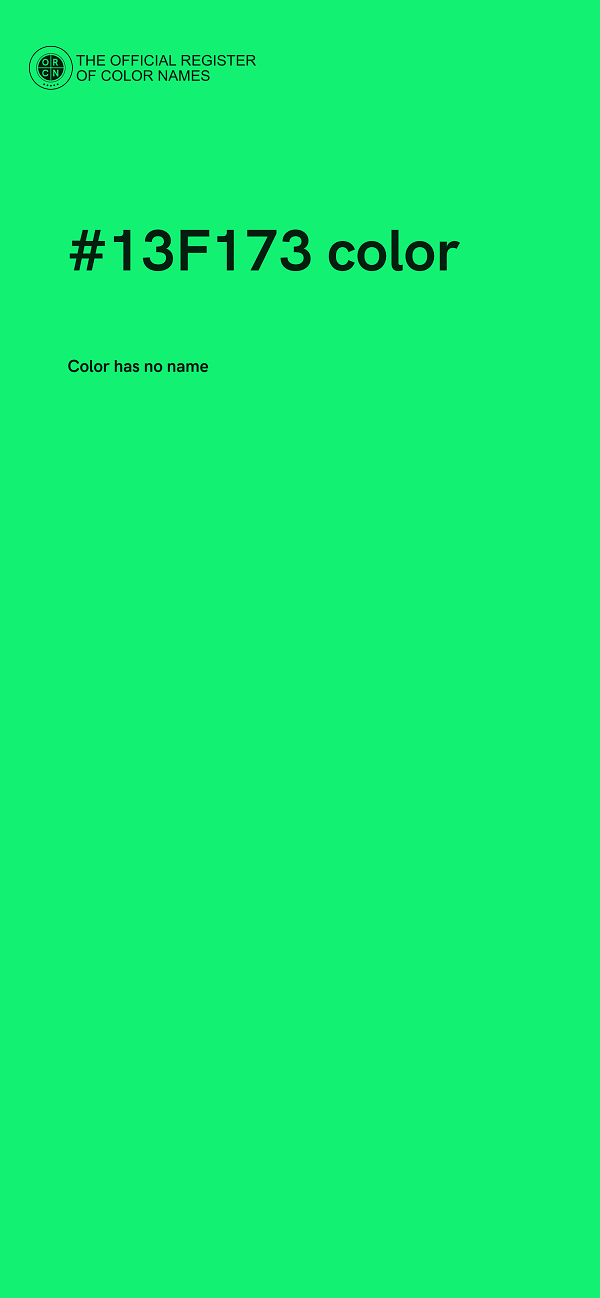 #13F173 color image