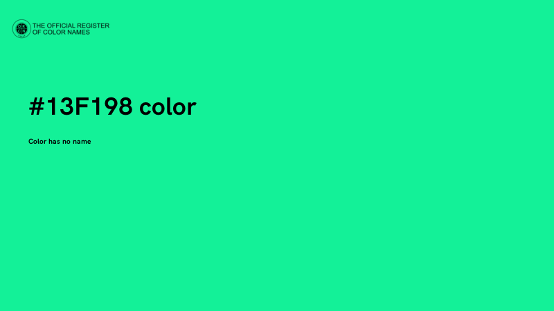 #13F198 color image
