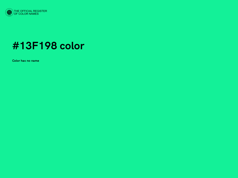 #13F198 color image