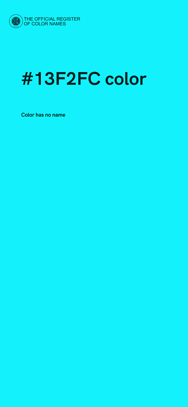#13F2FC color image