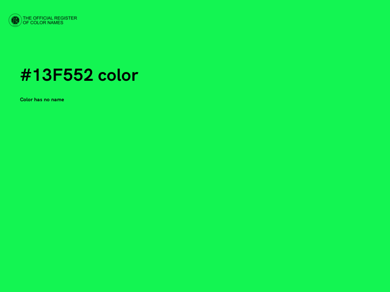#13F552 color image
