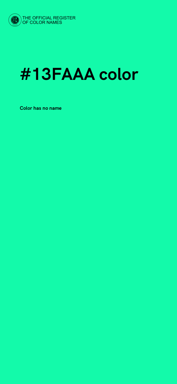 #13FAAA color image