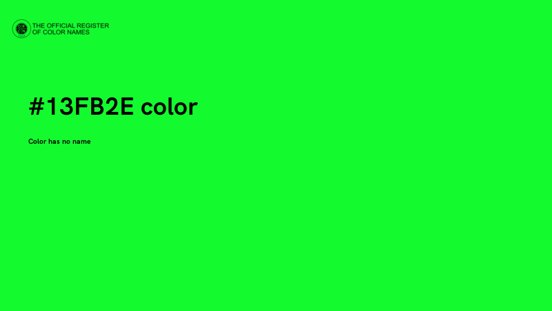 #13FB2E color image