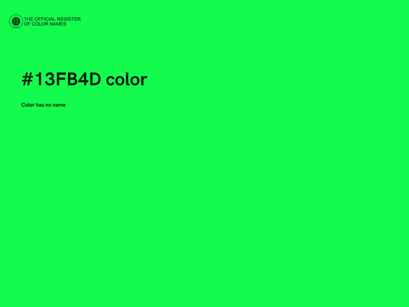 #13FB4D color image