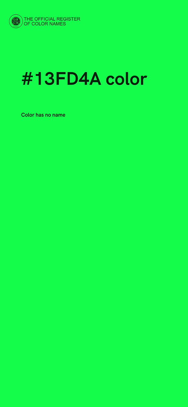 #13FD4A color image